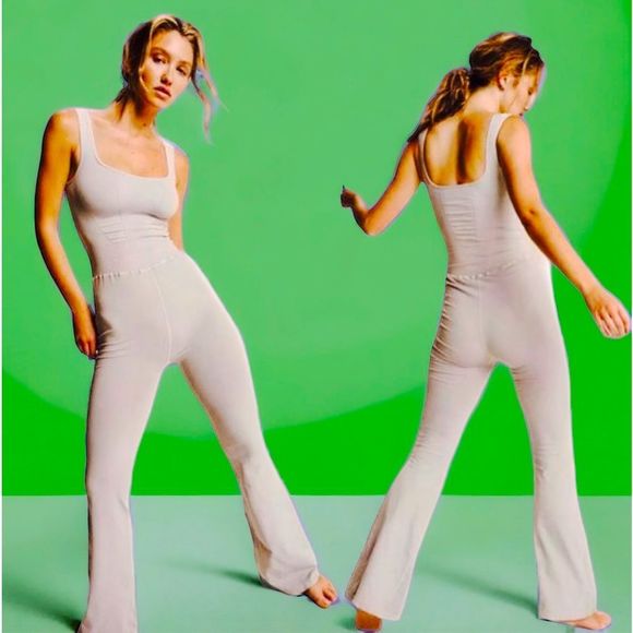 Free People Pants - Free People Movement Good Karma Flared Onesie